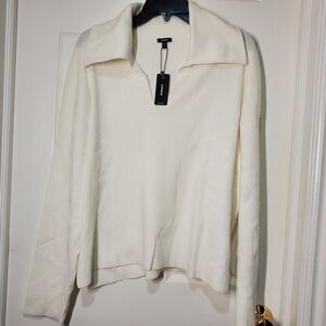 Express Cream Long Sleeve Sweater